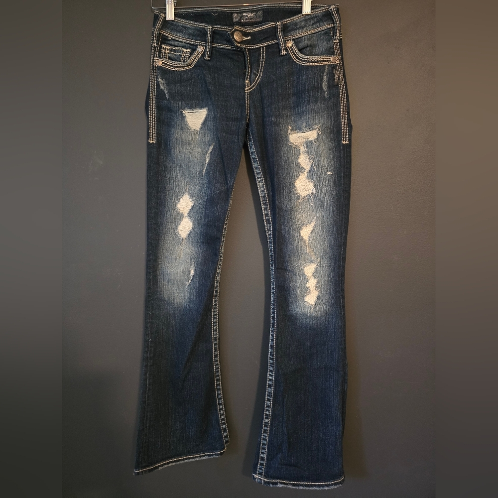 Silver Jeans Women's Boot Cut Jeans - Dark Blue